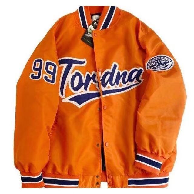 National Tide American Retro Embroidery Baseball Uniform Street