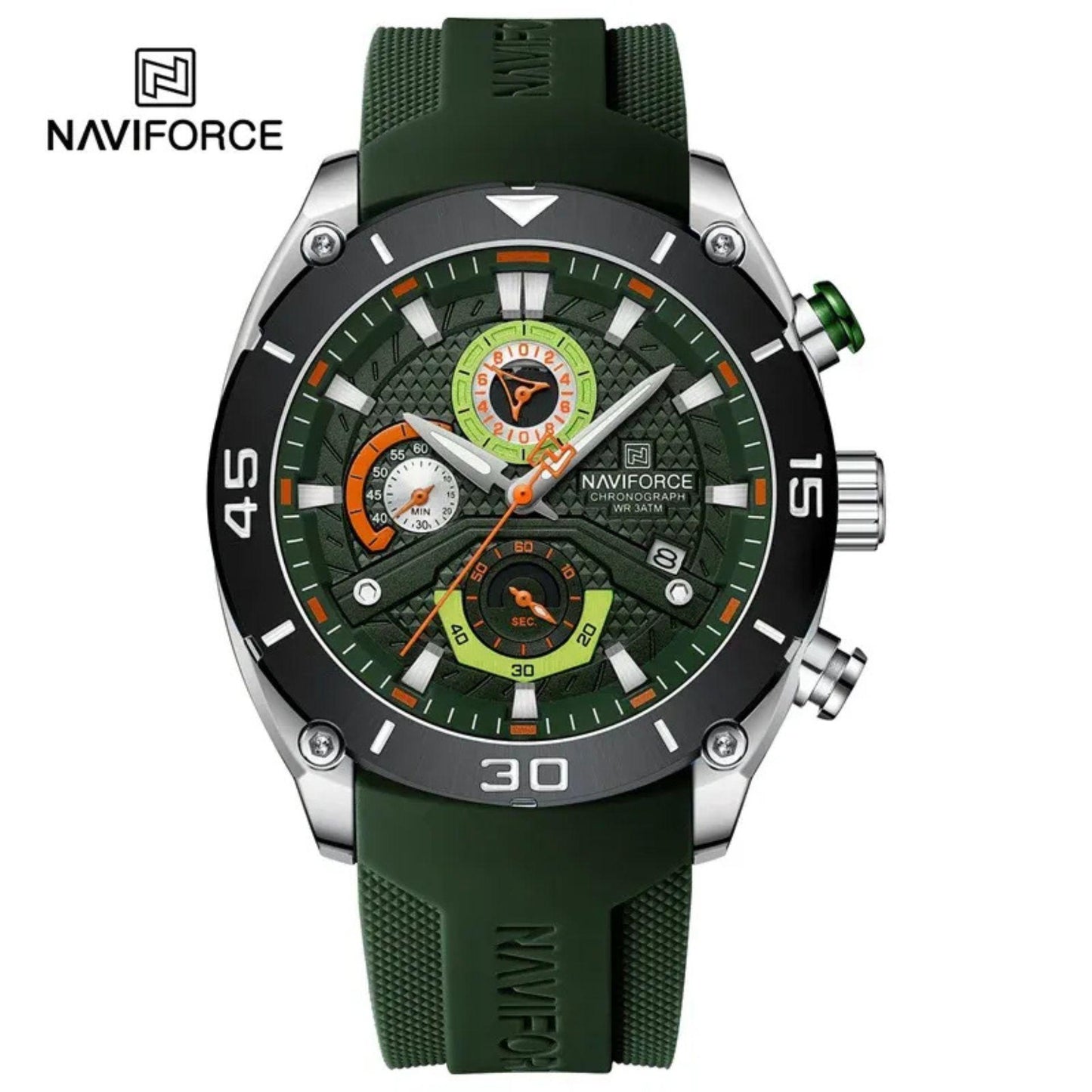 Relógio Esportivo Masculino Naviforce  Á Prova d'Água