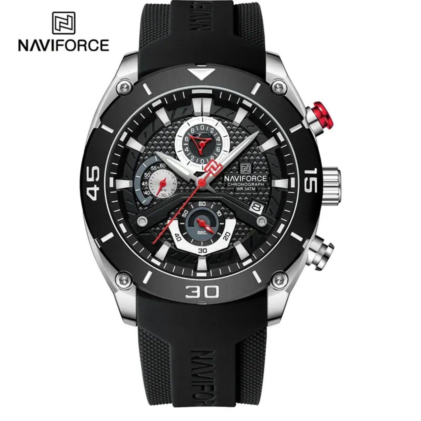 Relógio Esportivo Masculino Naviforce  Á Prova d'Água