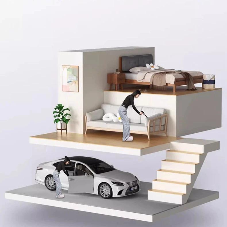 Mini Aspirador Portátil Ciclônico para Casa e Carro Potente Sucção com Duas Escovas