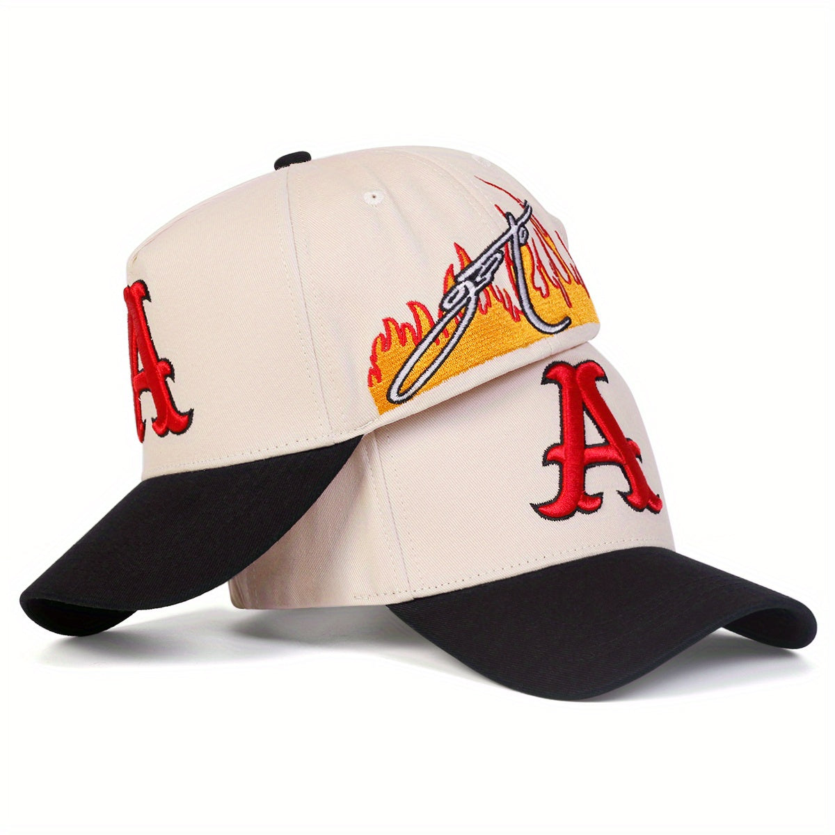 Bon Baseball Masculino Chamas Borbado Letra A Ajustvel 