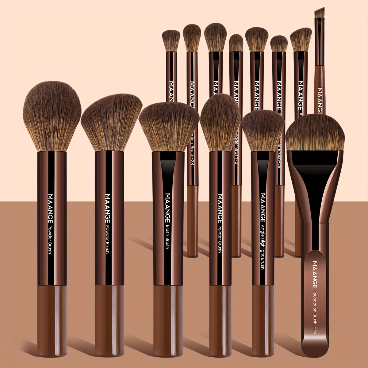 Kit 14 Pincis Maquiagem MAANGE Base Sombra Corretivo Blush Premium